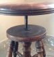Antique Victorian Piano Stool Adjustable Bench Glass Claw Ball Feet 1900-1950 photo 5