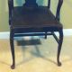 Antique High Top Chair With Black Leather Seat Other photo 3