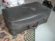 Antique/vintage Black Leather Suitcase Luggage Student Kent State College 1930 ' S 1900-1950 photo 1