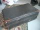 Antique/vintage Black Leather Suitcase Luggage Student Kent State College 1930 ' S 1900-1950 photo 3