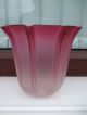 Old Satin Finish Cranberry / Ruby Lamp Shade Lamps photo 1