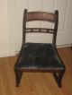 Antique 1940 ' S Solid Mahogany Child Rocking Chair Other photo 2