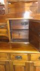 Antique English Dresser Cupboard Cabinet Hutch Top Drawers 40 