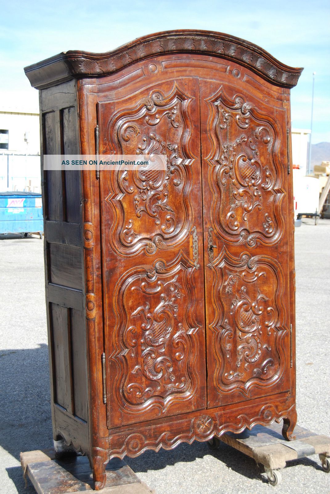 Absolutely Gorgeous Mid 1700 ' S French Armoire From Brittany,  France Pre-1800 photo