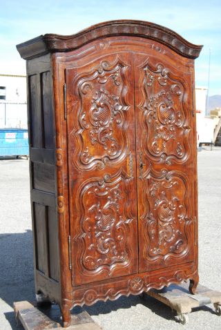 Absolutely Gorgeous Mid 1700 ' S French Armoire From Brittany,  France photo
