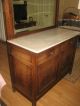 Gorgeous Antique 1900 ' S Marble Sideboard With Beveled Mirror Other photo 2