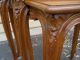 48251 Cherry Stack Nesting Table S Stand S W/ French Legs 1900-1950 photo 4