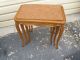 48251 Cherry Stack Nesting Table S Stand S W/ French Legs 1900-1950 photo 7