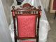 Antique Walnut Gothic Throne Chairs 1800-1899 photo 7