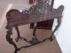 Victorian Carved Oak Hall Side - Table Lions/tudor Roses 1800-1899 photo 8