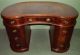 6041: Kidney Desk C1937 Flame Houduras Mahogany Scarce Skandia Furniture Post-1950 photo 2