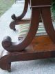 Rare Antique Flame Mahogany Empire Woman ' S Sewing Work Table 3 Storage Spaces 1800-1899 photo 10