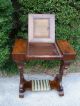 Rare Antique Flame Mahogany Empire Woman ' S Sewing Work Table 3 Storage Spaces 1800-1899 photo 6