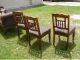 6 Pc Antique Heavy Carved Walnut Uk Parlor Set Chaise Mama Papa & 3 Side Chairs 1800-1899 photo 10