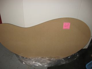 Retro Early American Formica Kidney Shaped Table (plywood) photo