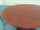 50240 Antique Empire Oval Mahogany Library Foyer Table W/drawer 1900-1950 photo 4
