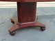 50240 Antique Empire Oval Mahogany Library Foyer Table W/drawer 1900-1950 photo 5