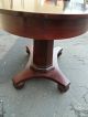 50240 Antique Empire Oval Mahogany Library Foyer Table W/drawer 1900-1950 photo 7