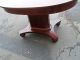 50240 Antique Empire Oval Mahogany Library Foyer Table W/drawer 1900-1950 photo 8