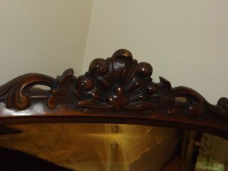 2 Mirrors - Victorian Carved In Suite Pier Mirrors Walnut 1800 - 1860 photo