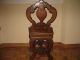 Rare Toscana Walnut Period Antique Desk Chair Cupid Clock Italy 1800-1899 photo 11