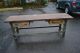 Workbench Mercantile Kitchen Island Industrial Shop Table With Drawers 1900-1950 photo 1