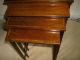 Federal (4) Table Nest C.  1800 Mahogany With Fabulous Cross Band And Line Inlay 1800-1899 photo 1