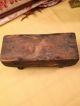 Very Early Footstool Great Paint History,  Rose Head And Square Nails Primitives photo 2