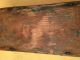 Very Early Footstool Great Paint History,  Rose Head And Square Nails Primitives photo 3
