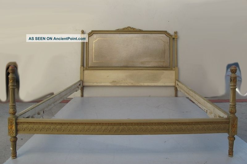 French Louis Xvi Patinated Full Bed 08700 Post-1950 photo