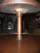 Vintage 2 Round Tier Wooden Table With Flared 3 Legs 1900-1950 photo 3