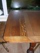 Dining Or Game Table Antique Oak 1920’s Real 1900-1950 photo 6