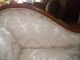 Antique Vintage French Chaise Swan Motif Hand Carved Mohagany Reupholstered 1900-1950 photo 9
