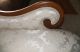Antique Vintage French Chaise Swan Motif Hand Carved Mohagany Reupholstered 1900-1950 photo 10