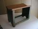 Antique Wooden Step Stool / Foot Stool - Stained Painted Green Unknown photo 1