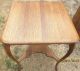 Old Quarter Sawed American Oak Wooden End Table - Unknown photo 2