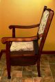 Antique,  C.  1860,  Wood,  Mahogany,  Adult Commode/potty Arm Chair And Chamber Pot. 1800-1899 photo 6