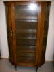 Antique Bow Front China Cabinet 1900-1950 photo 1
