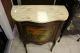 Vintage Marble Top Cabinet Louis Xvi Style Hand Painted Scenes 1900-1950 photo 10
