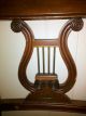 Two (2) Vintage Duncan Phyfe Lyre Harp Back Mahogany Dining Room Chairs 1900-1950 photo 3