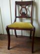 Two (2) Vintage Duncan Phyfe Lyre Harp Back Mahogany Dining Room Chairs 1900-1950 photo 4