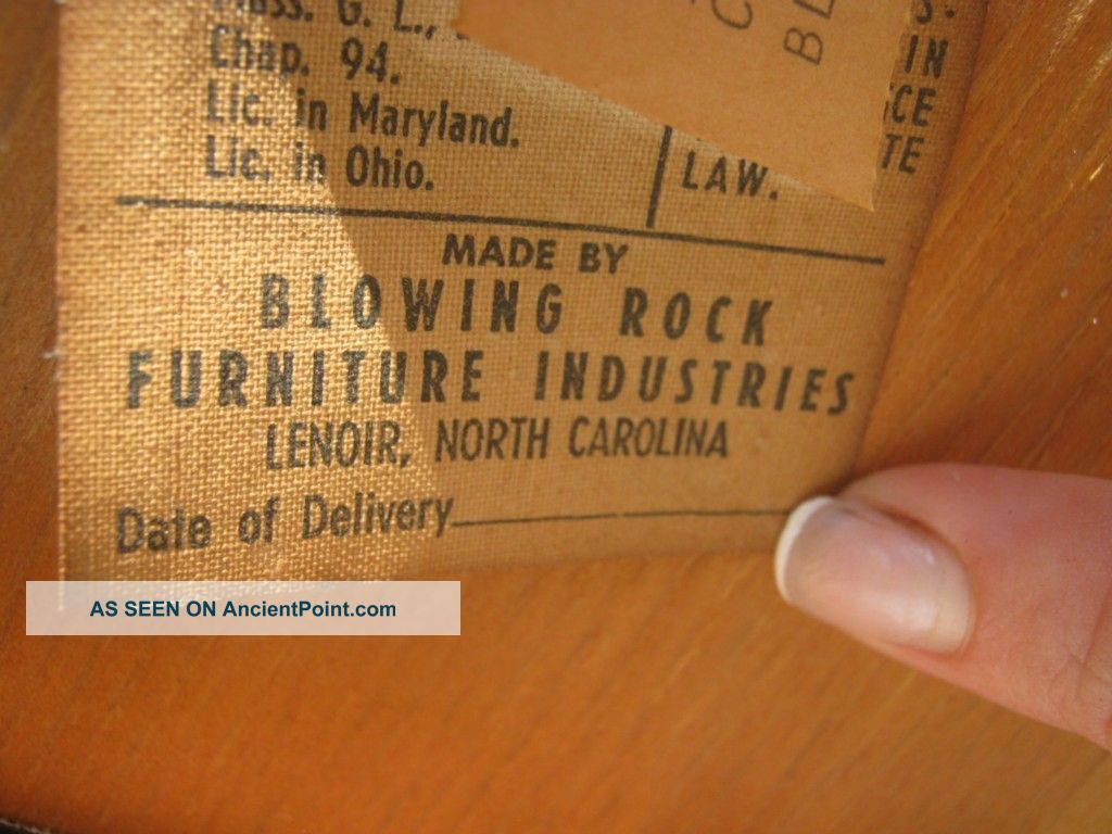 1921 Party Chairs Blowing Rock Industries Lenoir Nc