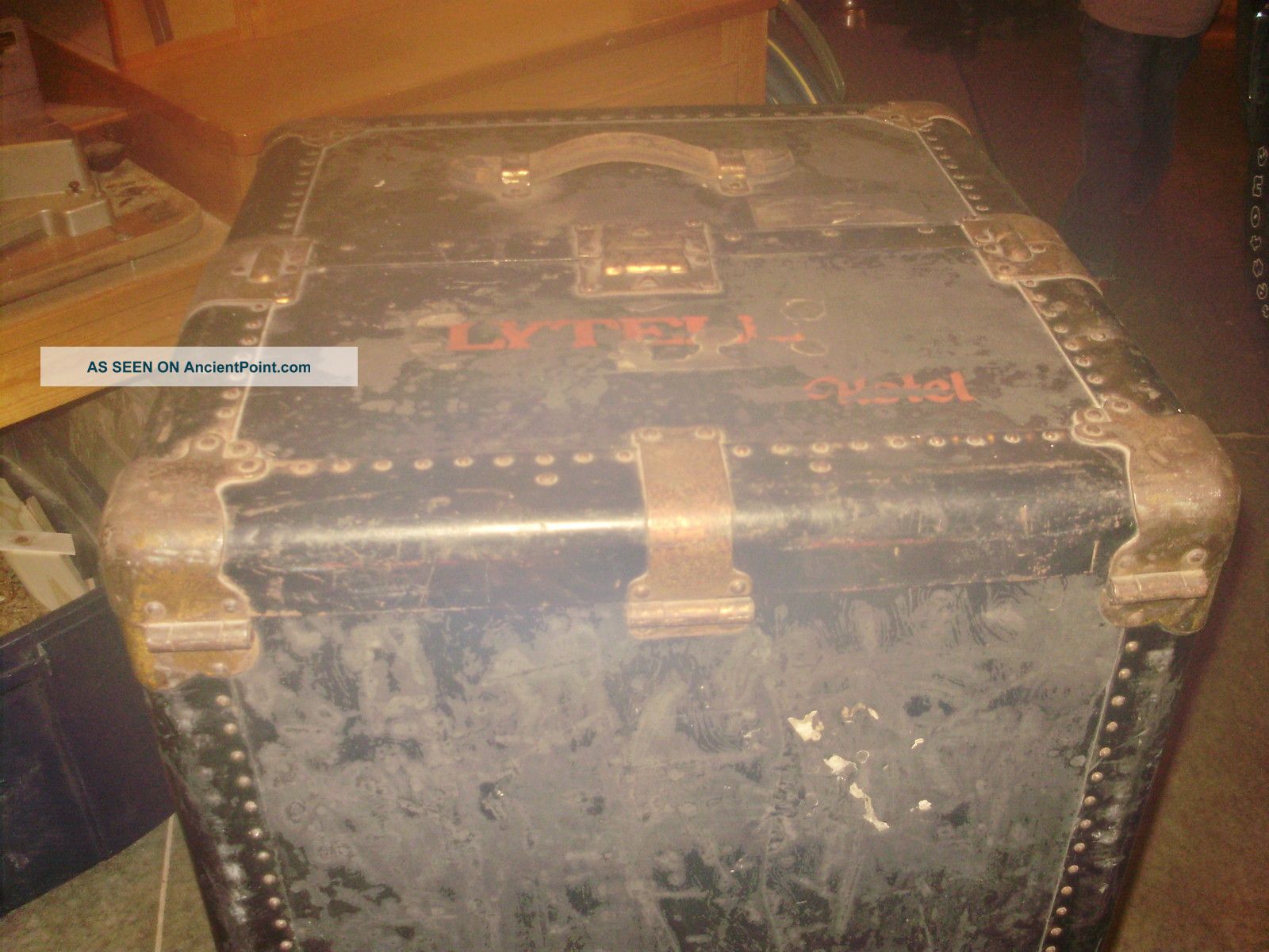 Antique Steamer Trunk Late 1800 ' S - Early 1900 ' S Hartman 1900-1950 photo