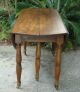 American C 1880 Country Antique Cherry Drop Leaf Dining Banquet Table Seats 8/10 1800-1899 photo 11