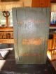 Antique Wood Cupboard With Old Blue/ Paint & Pennsylvania Dutch Toll Paint Unknown photo 1