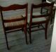 Two (2) Vintage French Rose Carved Back Mahogany Dining Room Chairs 1900-1950 photo 1