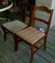 Two (2) Vintage French Rose Carved Back Mahogany Dining Room Chairs 1900-1950 photo 3