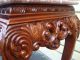 51167 Marble Top Carved Sofa Library Table Post-1950 photo 4