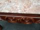 51167 Marble Top Carved Sofa Library Table Post-1950 photo 6