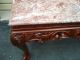 51167 Marble Top Carved Sofa Library Table Post-1950 photo 7